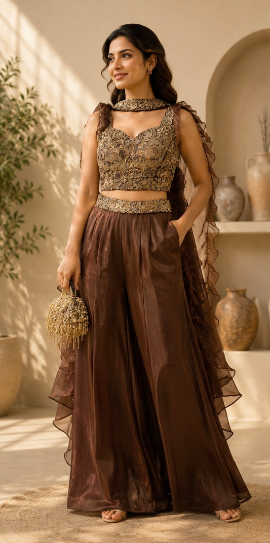 Mocha Muse Palazzo Set
