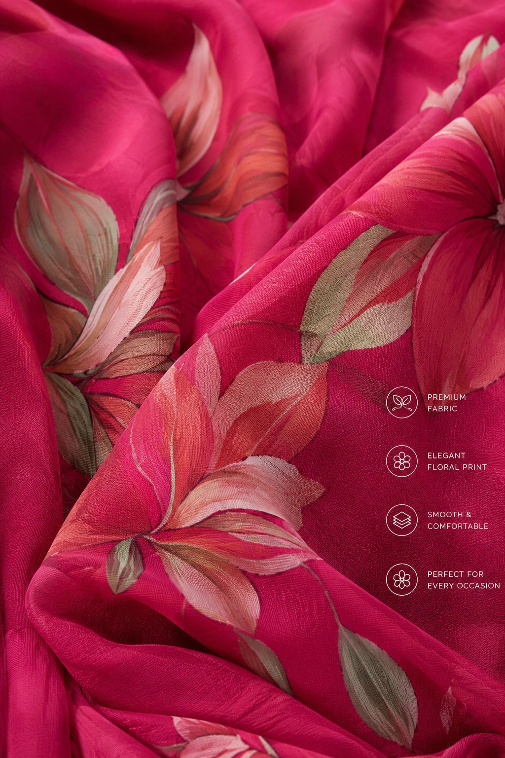 Bloom Essence Floral Saree