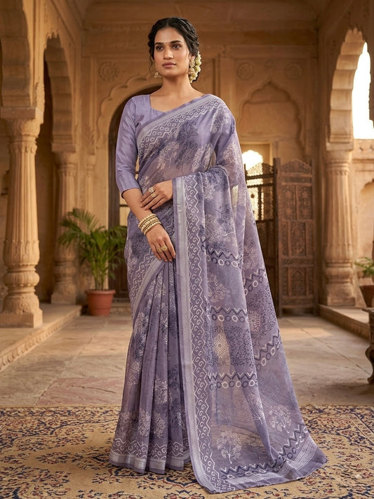 Neelkanthi Grace Printed Saree