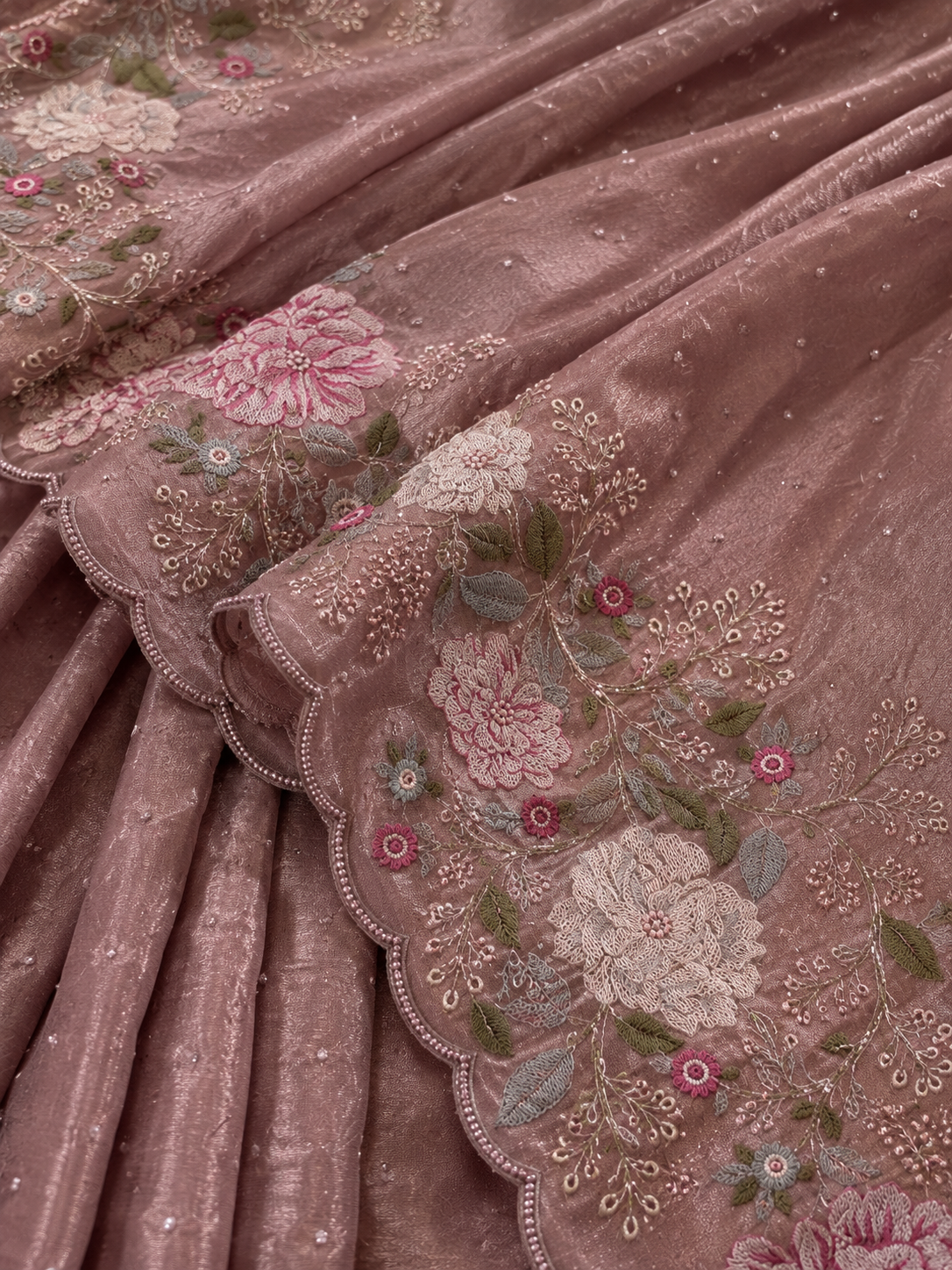Rosewood Bloom Elegance Saree