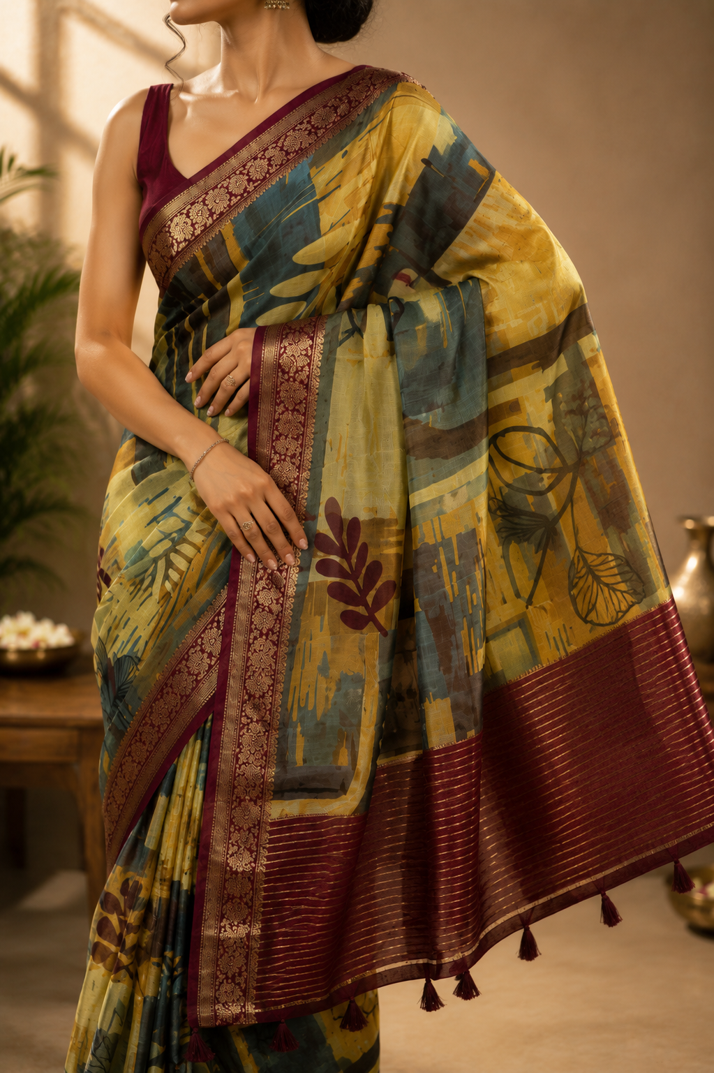 Rustic Muse Art Saree