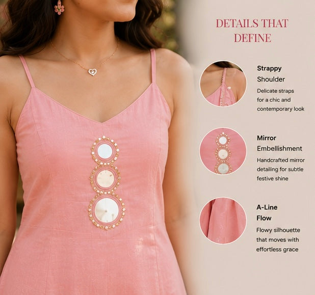 Blush Aura Mirror Set