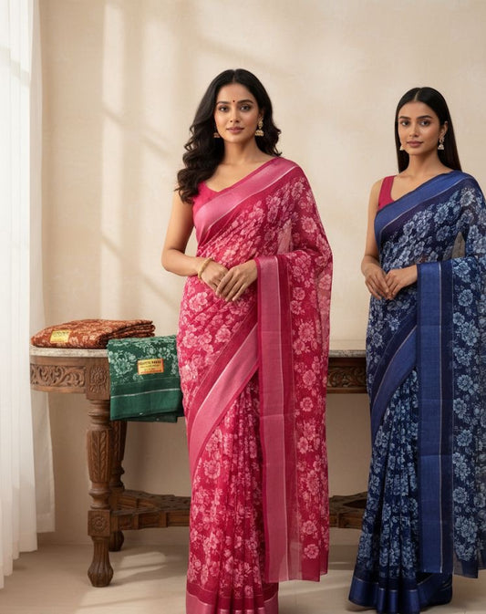 Garden Palette — Floral Printed Saree