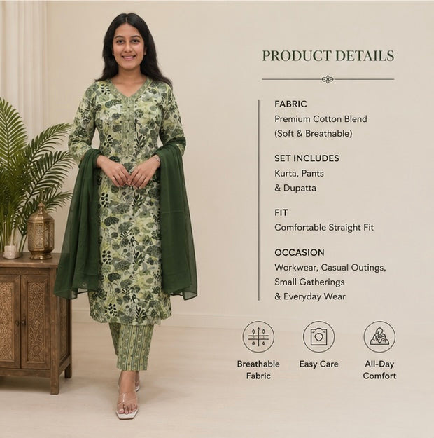 Olive Garden Suit Set