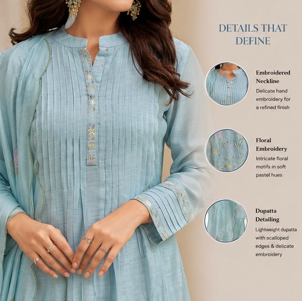 Celeste Noor Chanderi Set