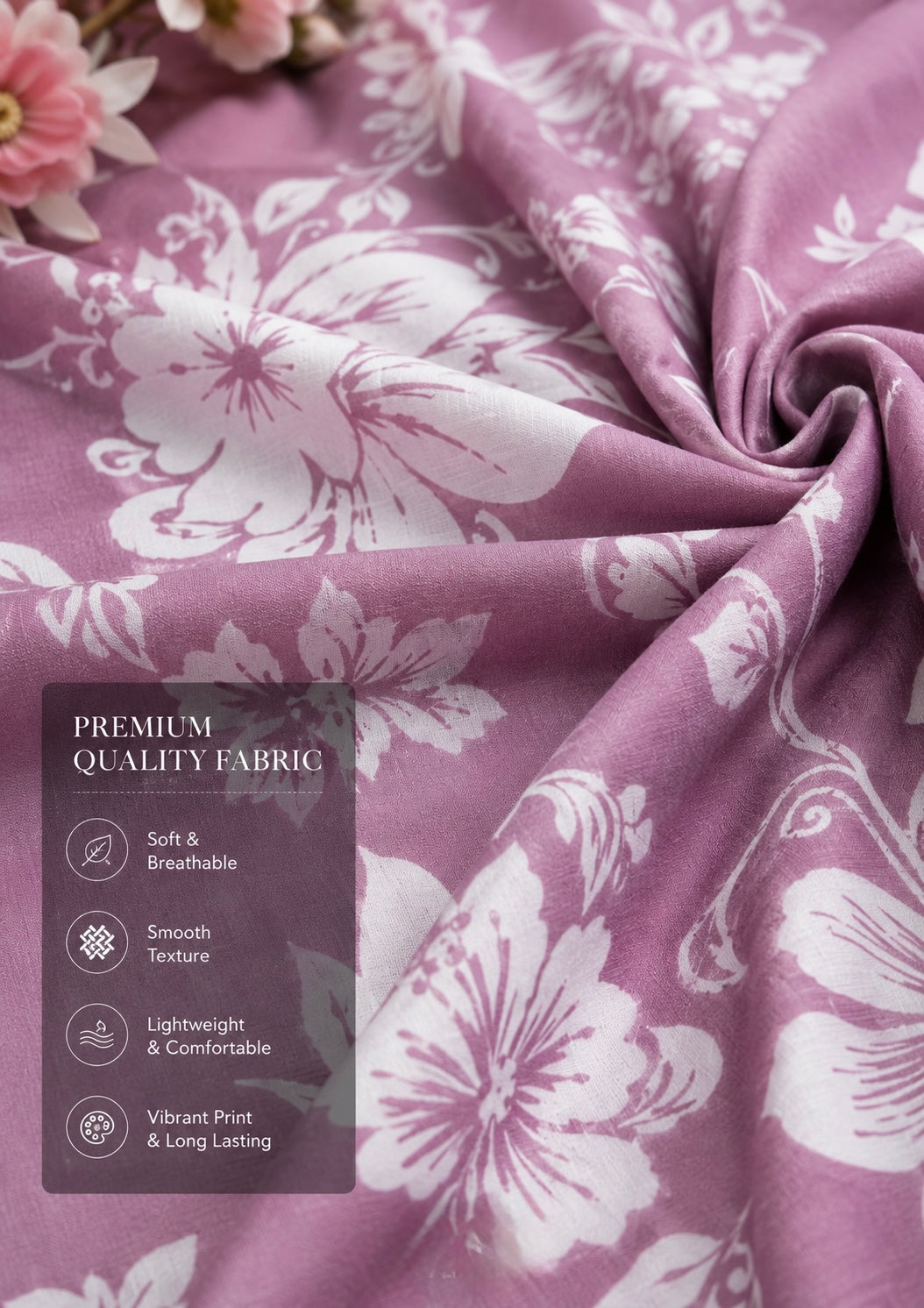 Lilac Fleur Kurta Set