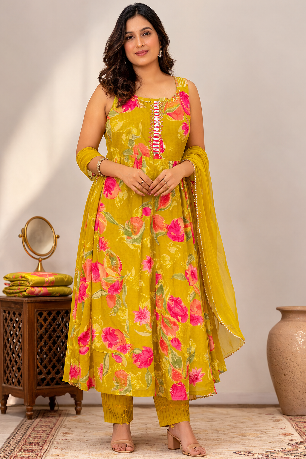Sunshine Garden Anarkali Set