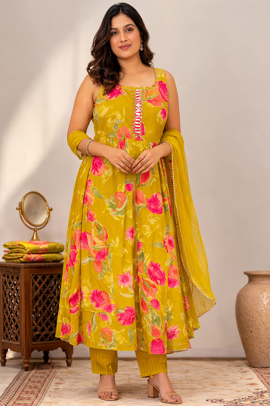 Sunshine Garden Anarkali Set