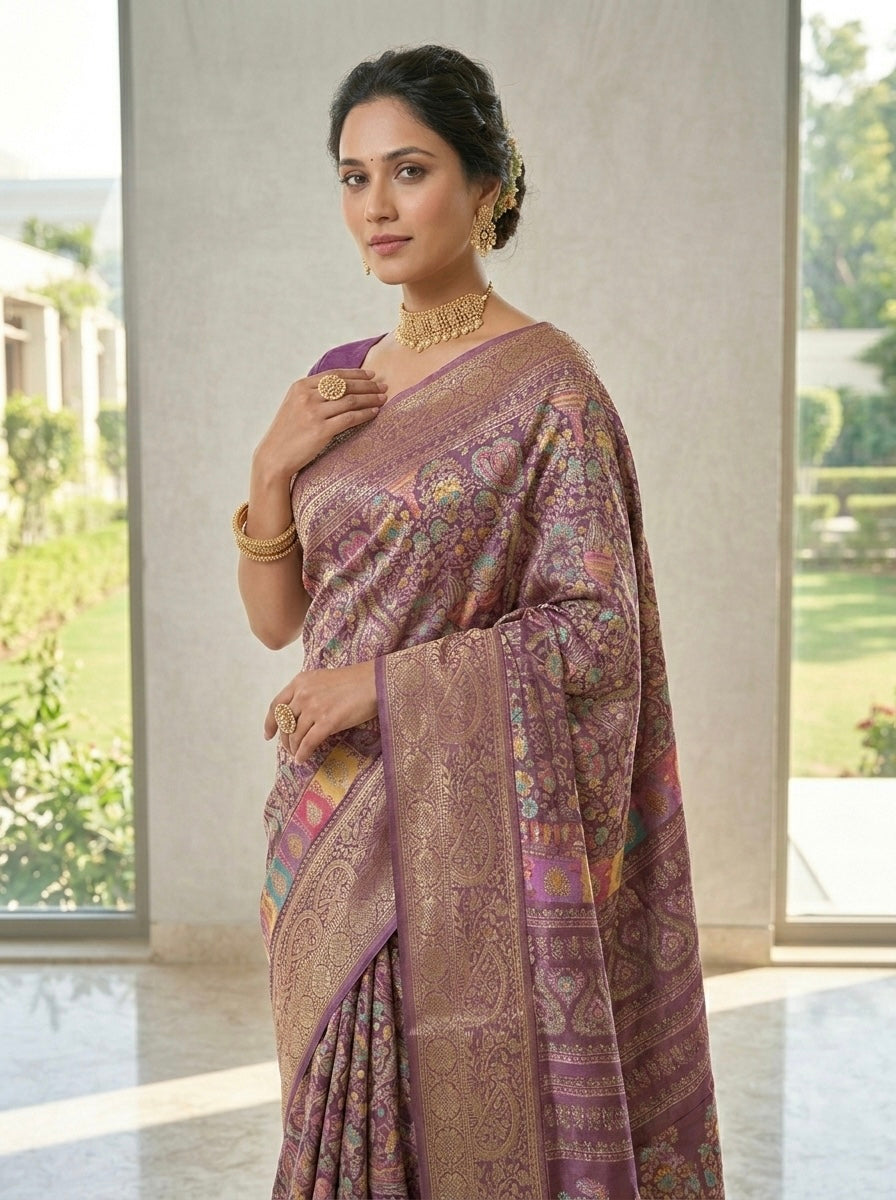 Royal Jaal Kanjivaram Silk Saree