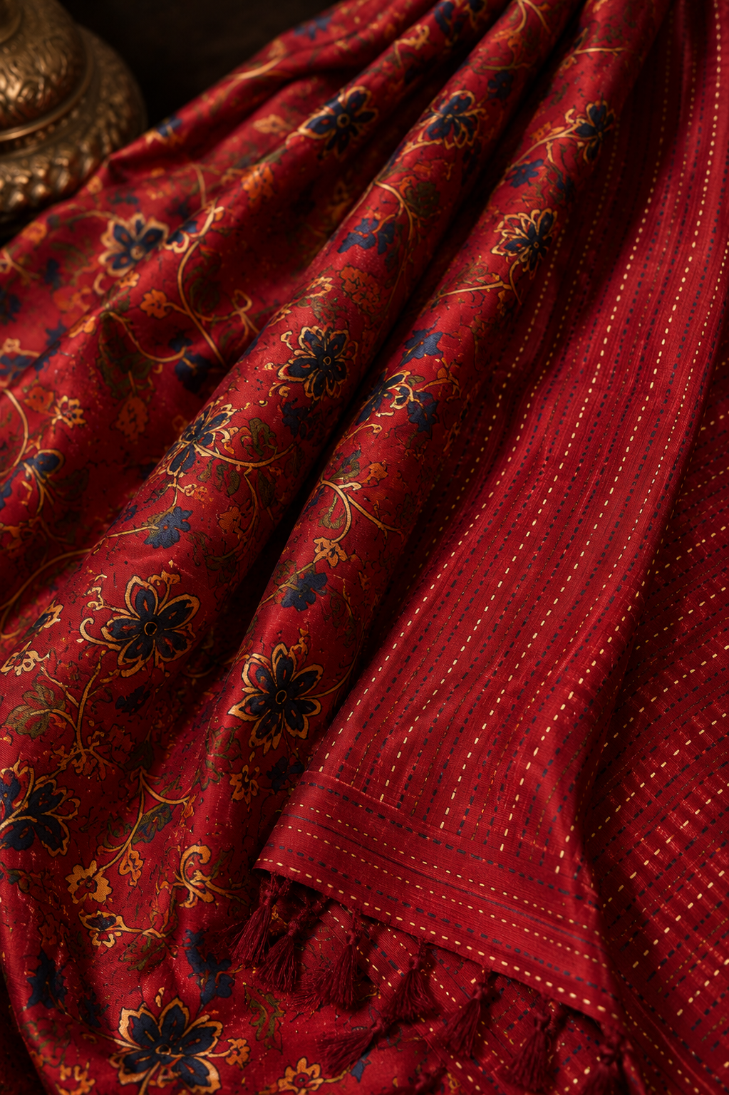Gulnaar Printed Silk Saree
