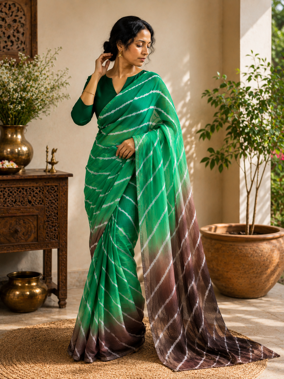 Drift Leheriya Saree
