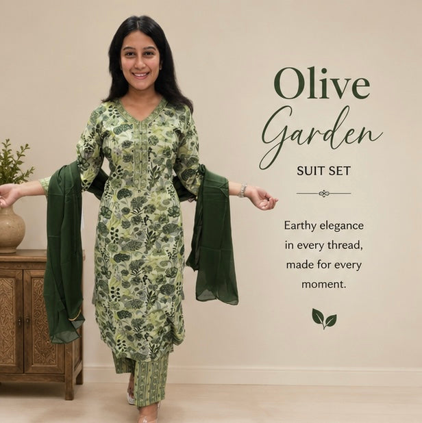 Olive Garden Suit Set