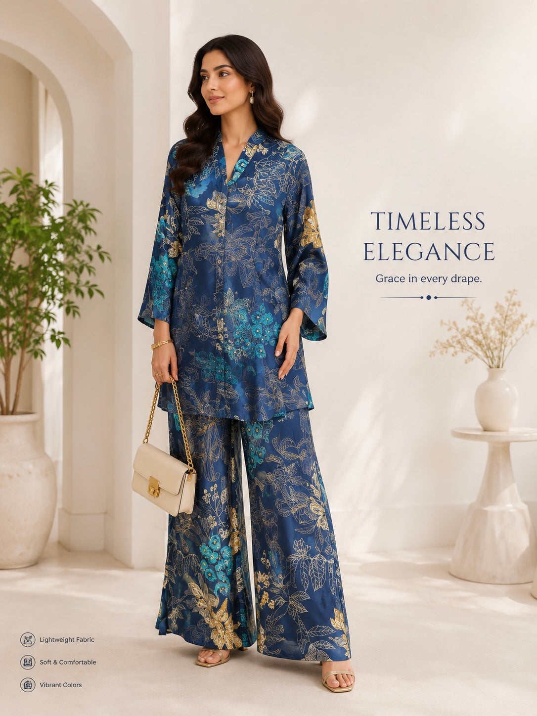 Royal Bloom Co-ord Set