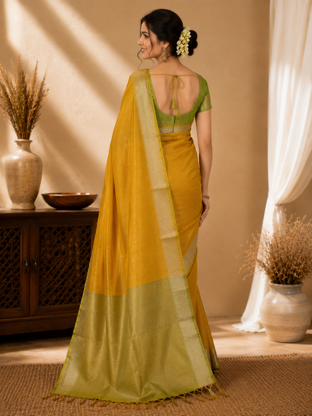 Regal Radiance Tissue Silk Saree