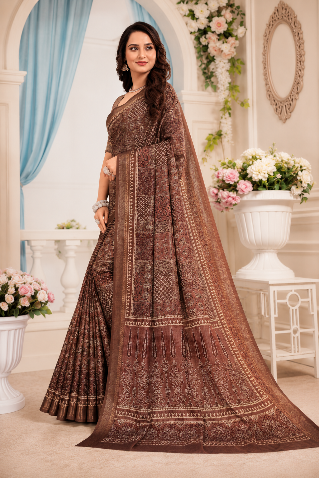 Cocoa Royale Heritage Saree