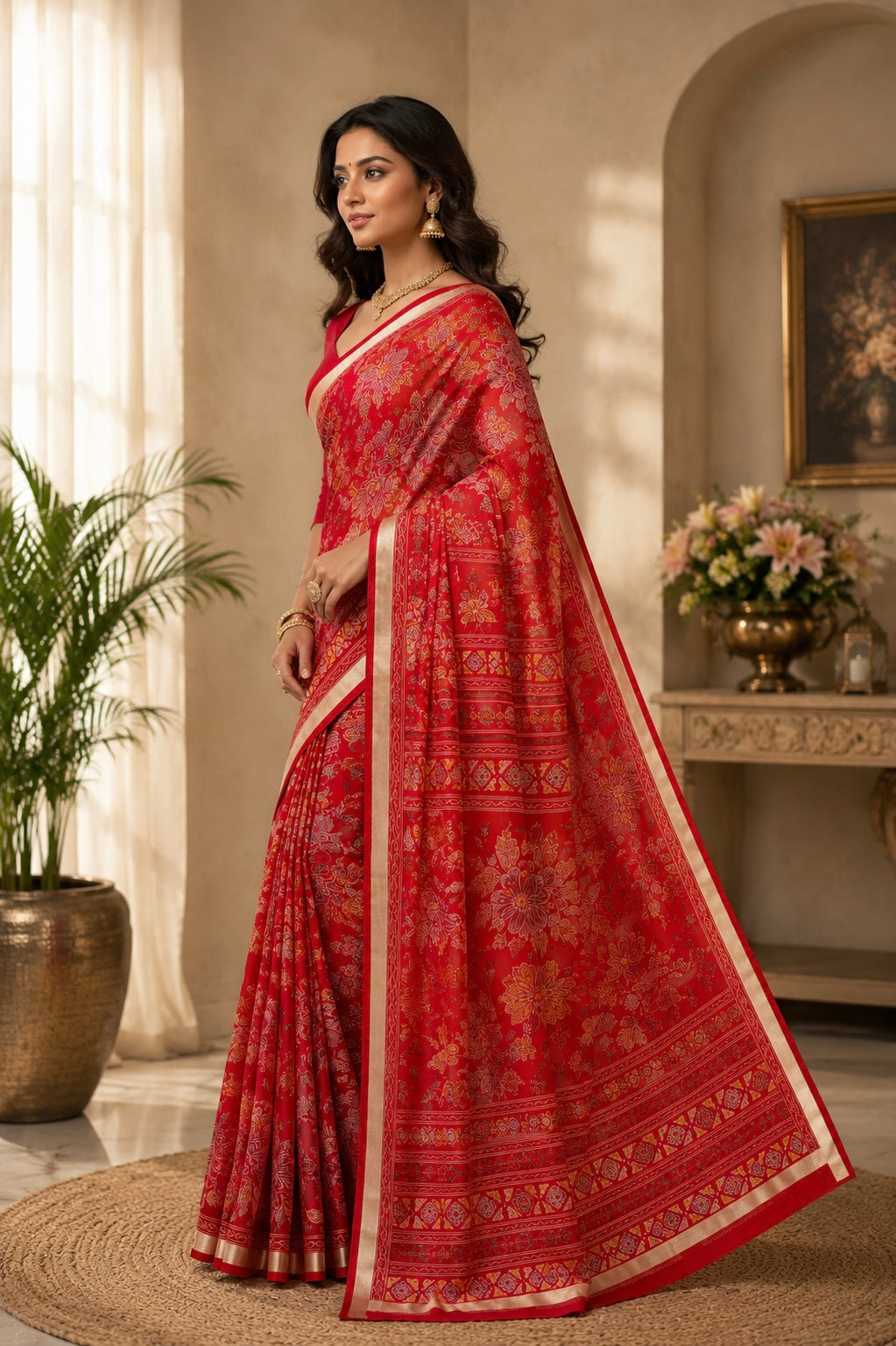 Royal Crimson Heritage Saree