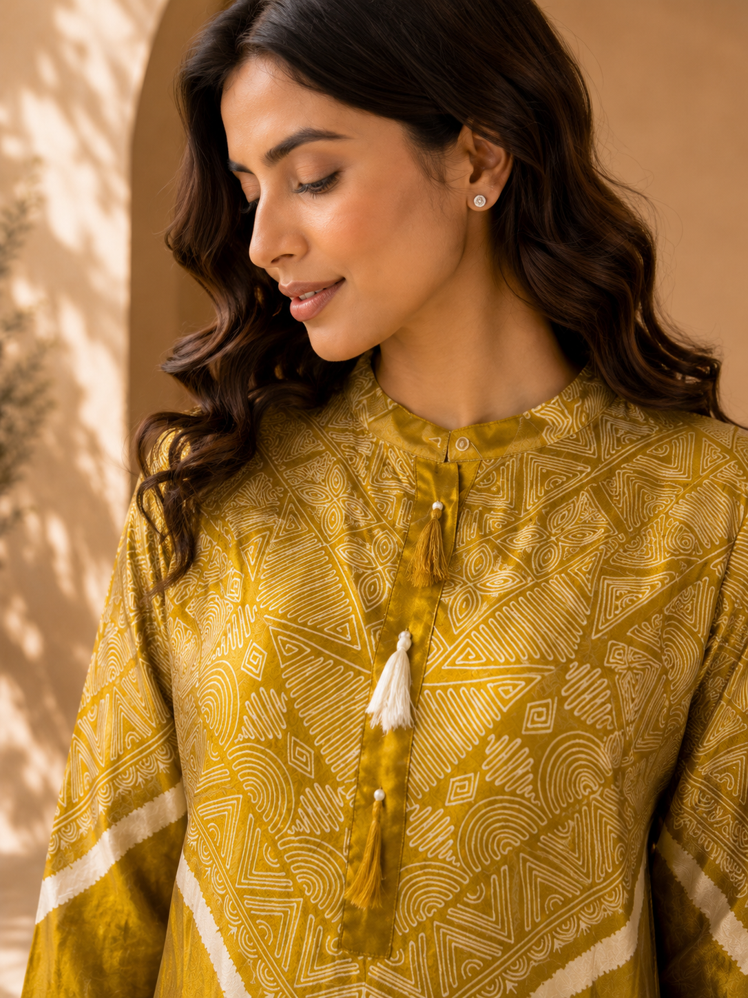 Noor Mustard Embroidered Co-ord Set