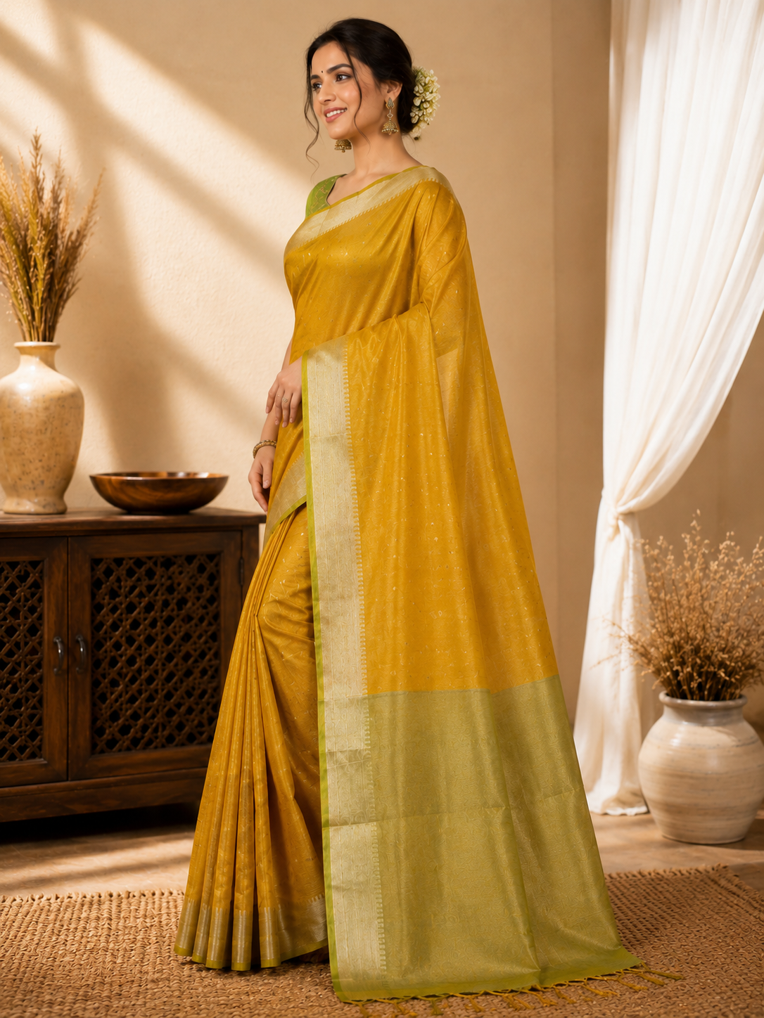 Regal Radiance Tissue Silk Saree
