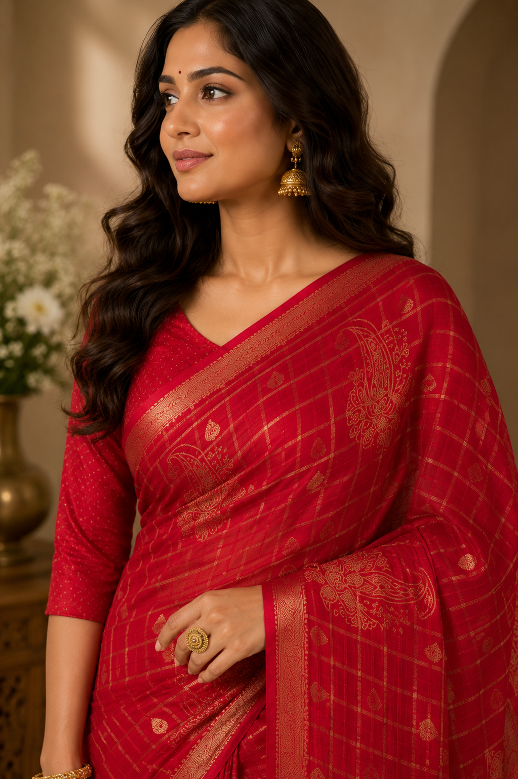 Royal Rangoli Zari Saree