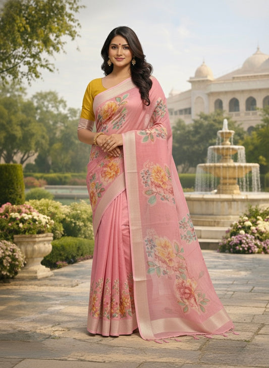 Floral Garden Elegance Sarees