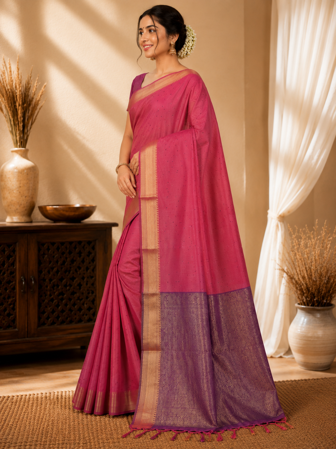Regal Radiance Tissue Silk Saree