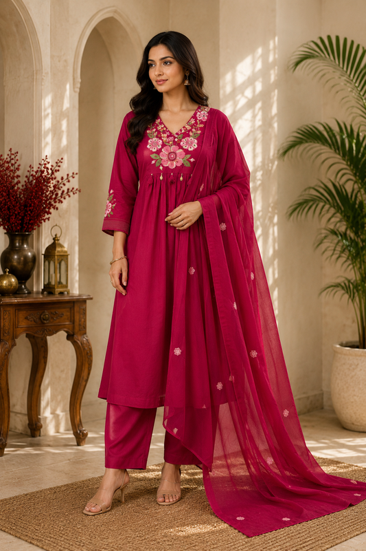Rangrez Ruby Suit Set