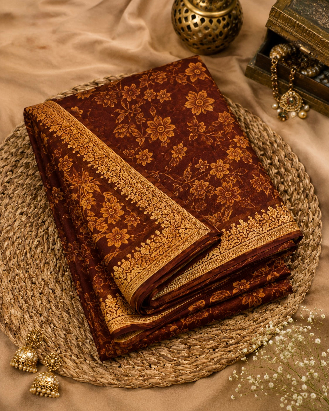 Timeless Heritage Floral Saree