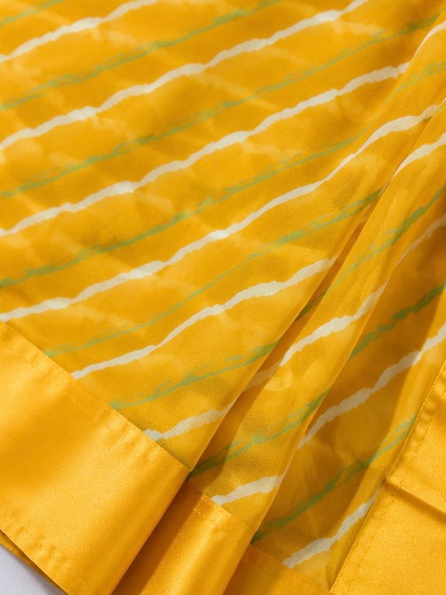 Leheriya Radiance Stripe Saree