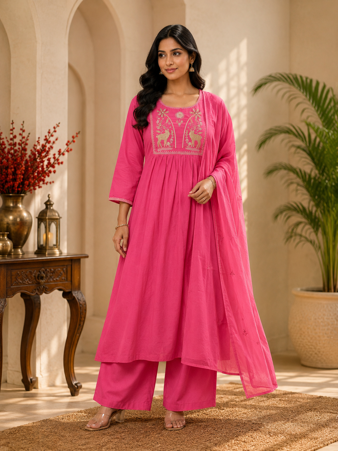 Gulnaar Charm Anarkali Set