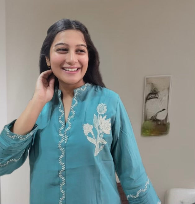 Aqua Bloom Co-ord Set