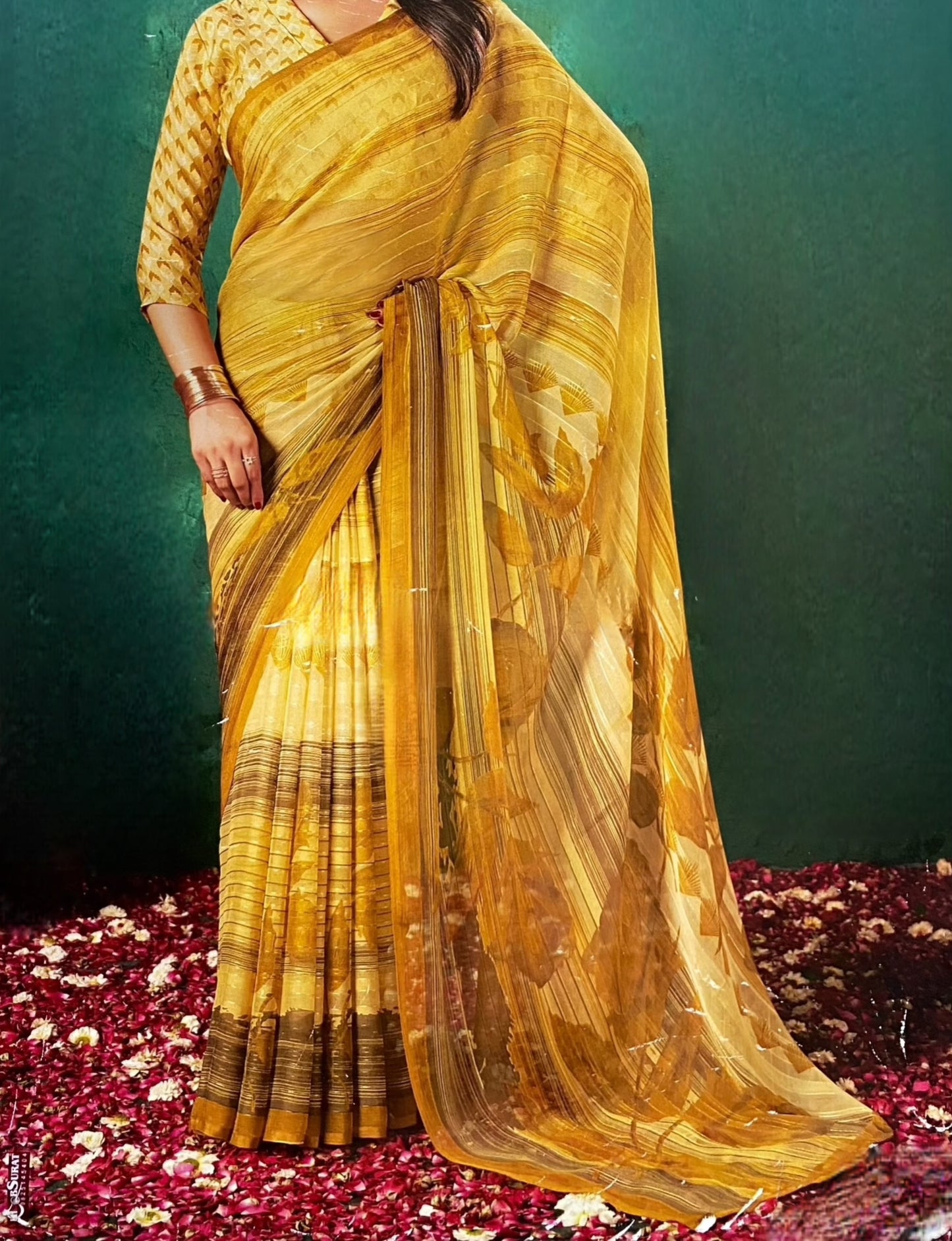 Golden Aura Saree