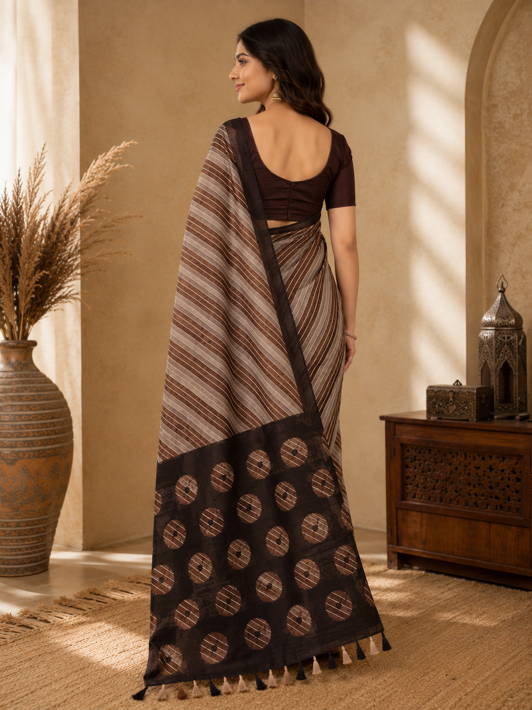 Twilight Leheriya Handloom Saree