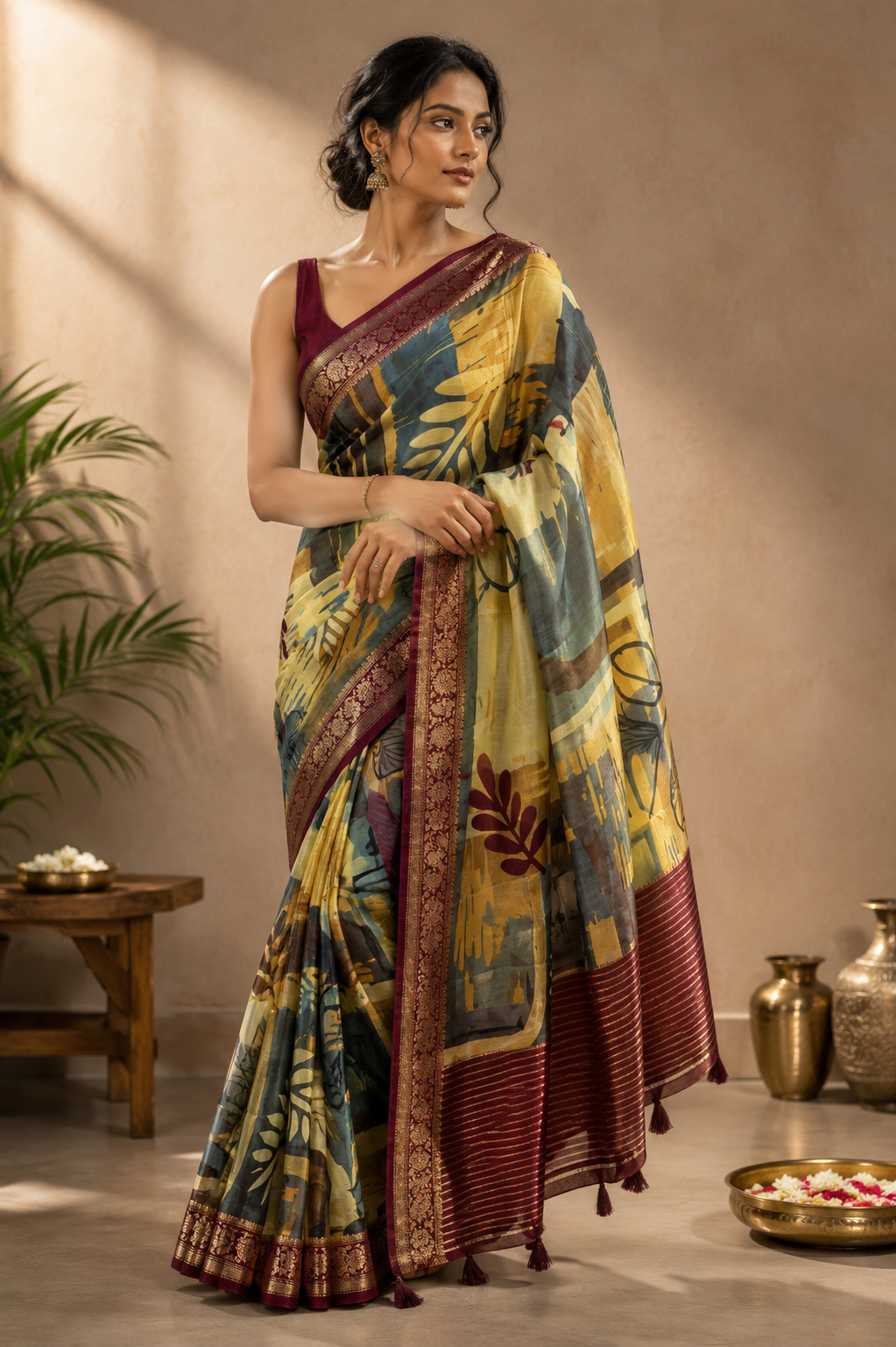 Rustic Muse Art Saree