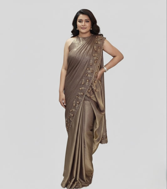 Bronze Glow Saree