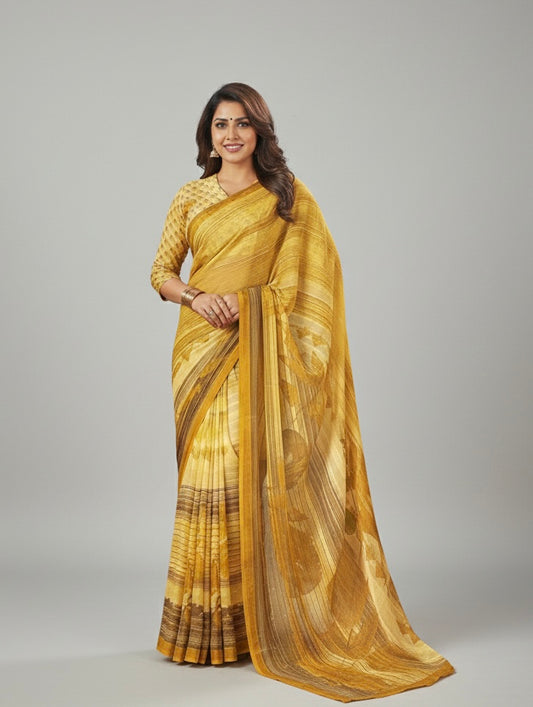Golden Aura Saree